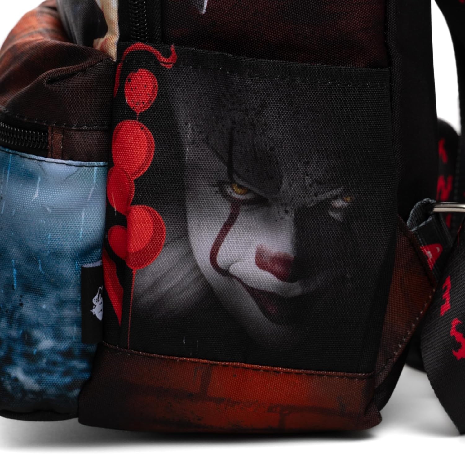 Warner Bros It Pennywise You'll Float To 13" Deluxe Nylon Mini Backpack - Image 6