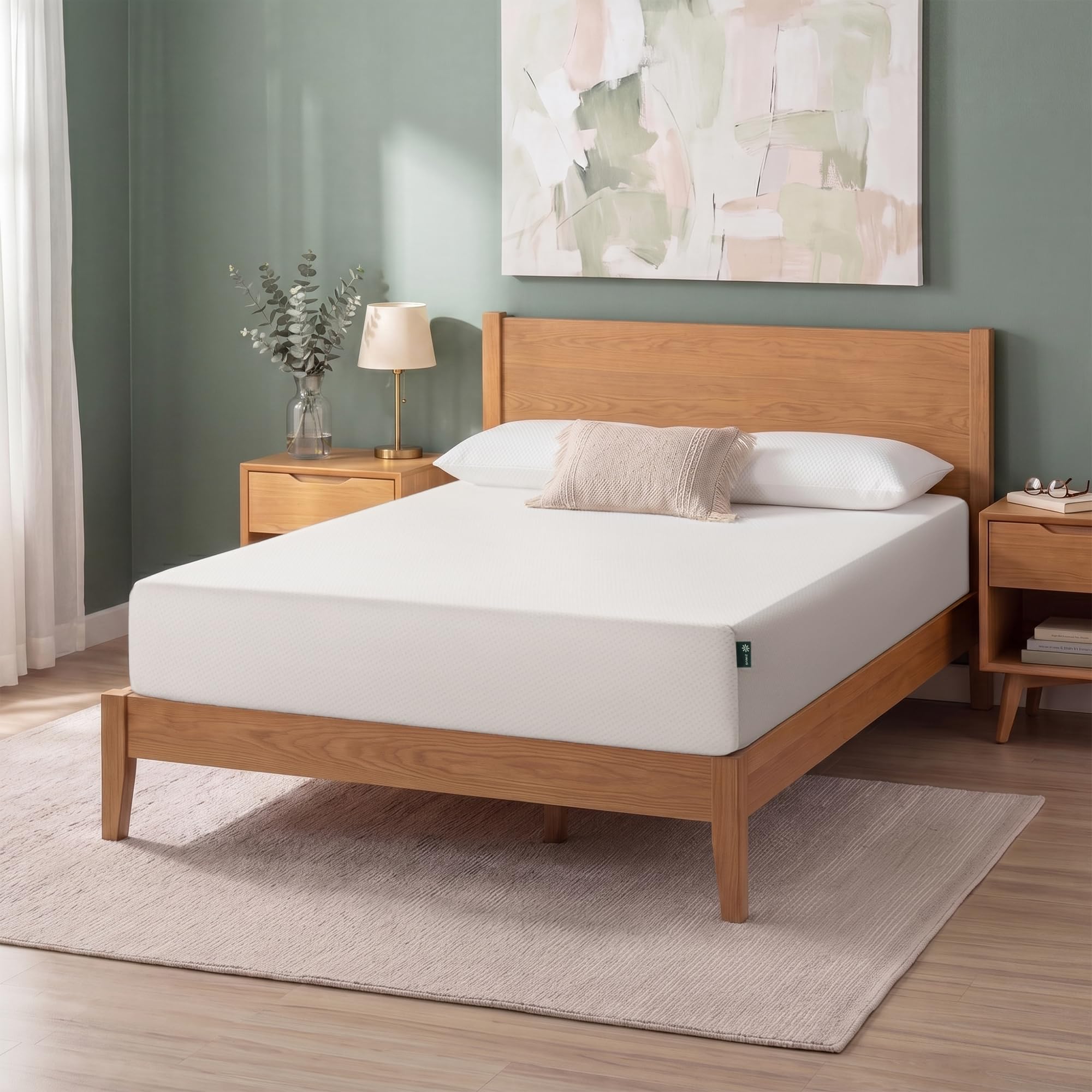 Photo 1 of Zinus 12 Inch Full Green Tea Memory Foam Mattress [New Version], Fiberglass Free, Medium Firm Feel, Zoned Pressure Relief, Certified Safe Foams & Fabric, Mattress in A Box