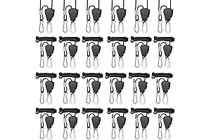 12 Pack Light Hanger Pro: Heavy-Duty Grow Light Support with Reinforcements