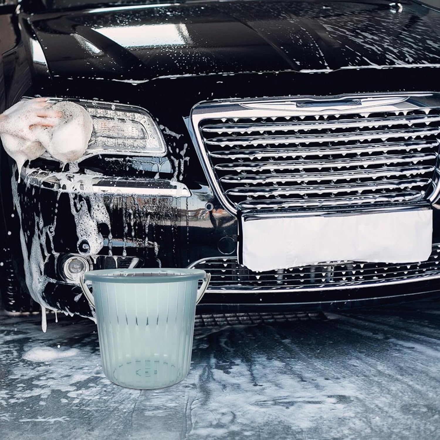 LIFKOME Water Storage Bucket Car Detailing Portable Wash Bucket for Cleaning Home Laundry Garden Use