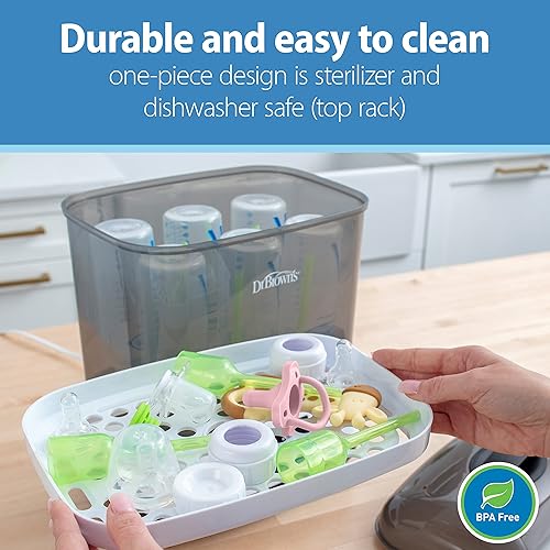 Miniatura 5 de Dr. Brown's HappyPaci - Chupete de bebé 100% de silicona, diseño contorneado de una pieza, 0.0-19.7 ft, sin BPA, rosa, paquete de 4