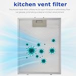 DOITOOL Range Hood Filter 2 Pack Aluminum Mesh Grease Filter Replacement for Kitchen Vent Hood Washable and Reusable Vent 10.2 X 12.9 X 0.35 Inches