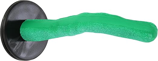 Safety Pumice Perch Bird Toys - Features Real Pumice - Parrot Toys - Promotes Healthy Feet - Safe, Non-Toxic Pet Supplies & Accessories for Bird Cages (Small, Green)