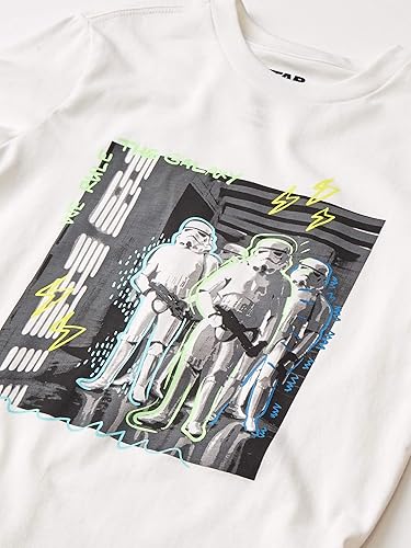 Vista 34 de Yaxa Essentials Disney Marvel Camisetas de manga corta para niños y niños pequeños de Star Wars (cebra previamente manchada), paquetes