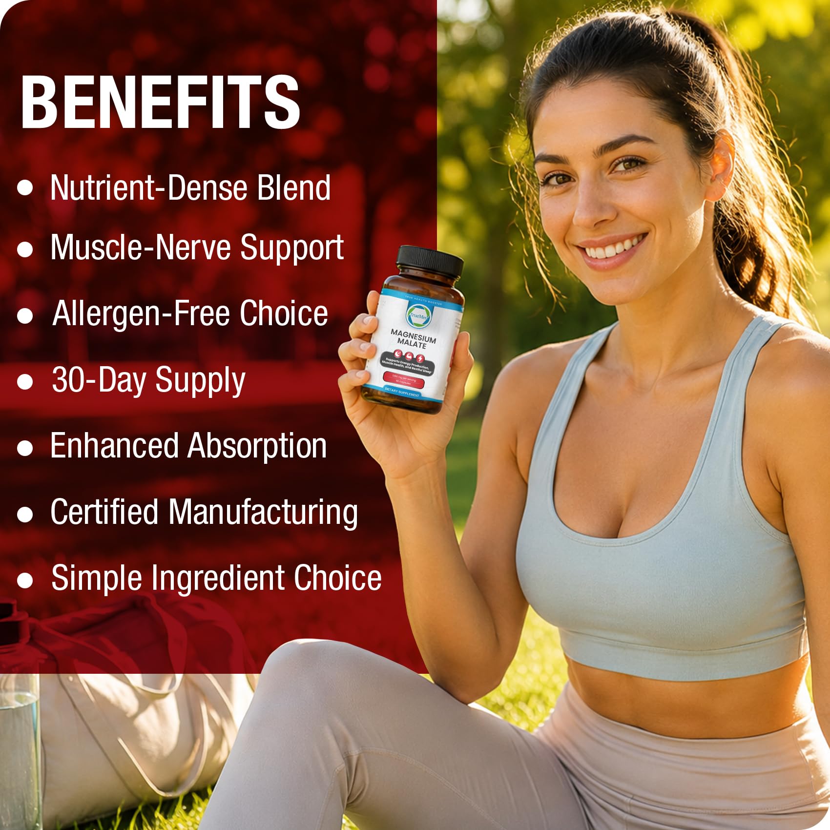 Magnesium Malate Capsules, Supports Cellular Energy & Muscle Health, 90 CT — Amazon image 6