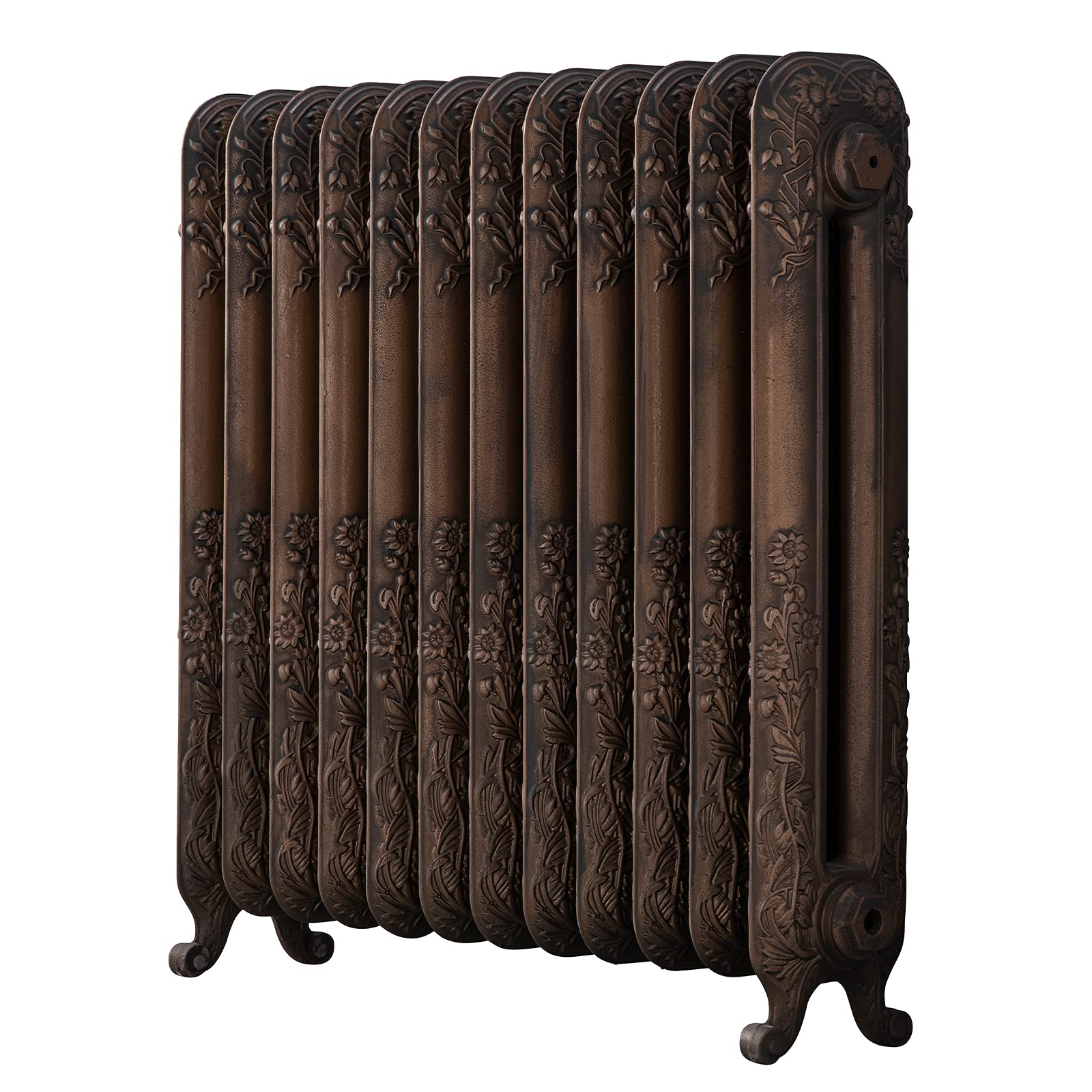 Arroll Aged Bronze The Daisy 794 Vertical Cast Iron Radiator 12S 794 X 814