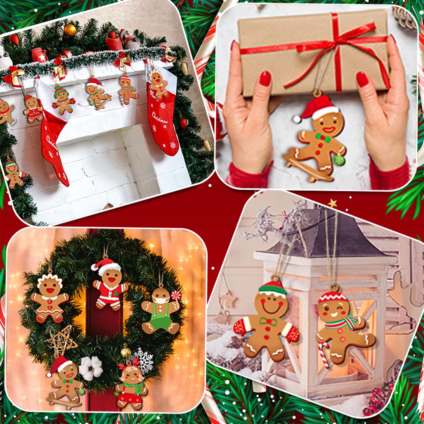 Palline Natale Legno 24 Decorazioni Natale Legno - Omini Pan Di Zenzero Per Albero Natalizio Addobbi Albero Di Natale Palline Natale Legno 24 Decorazioni Natale Legno - Omini Pan Di Zenzero Per Albero Natalizio Addobbi Albero Di Natale