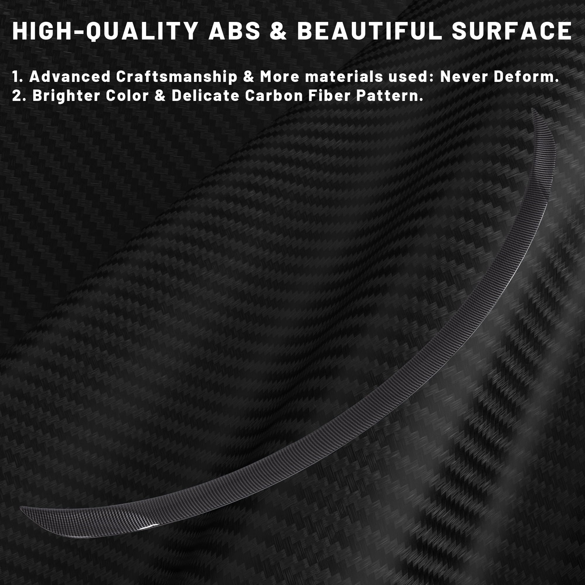 Arcoche Spoiler for Tesla Model Y Juniper 2025 2026, Heckspoiler für Tesla Model Y Juniper 2025 2026, Heckspoiler flügel Performance Heckklappe Heckdeckel, Not for Model Y Standard & Performance