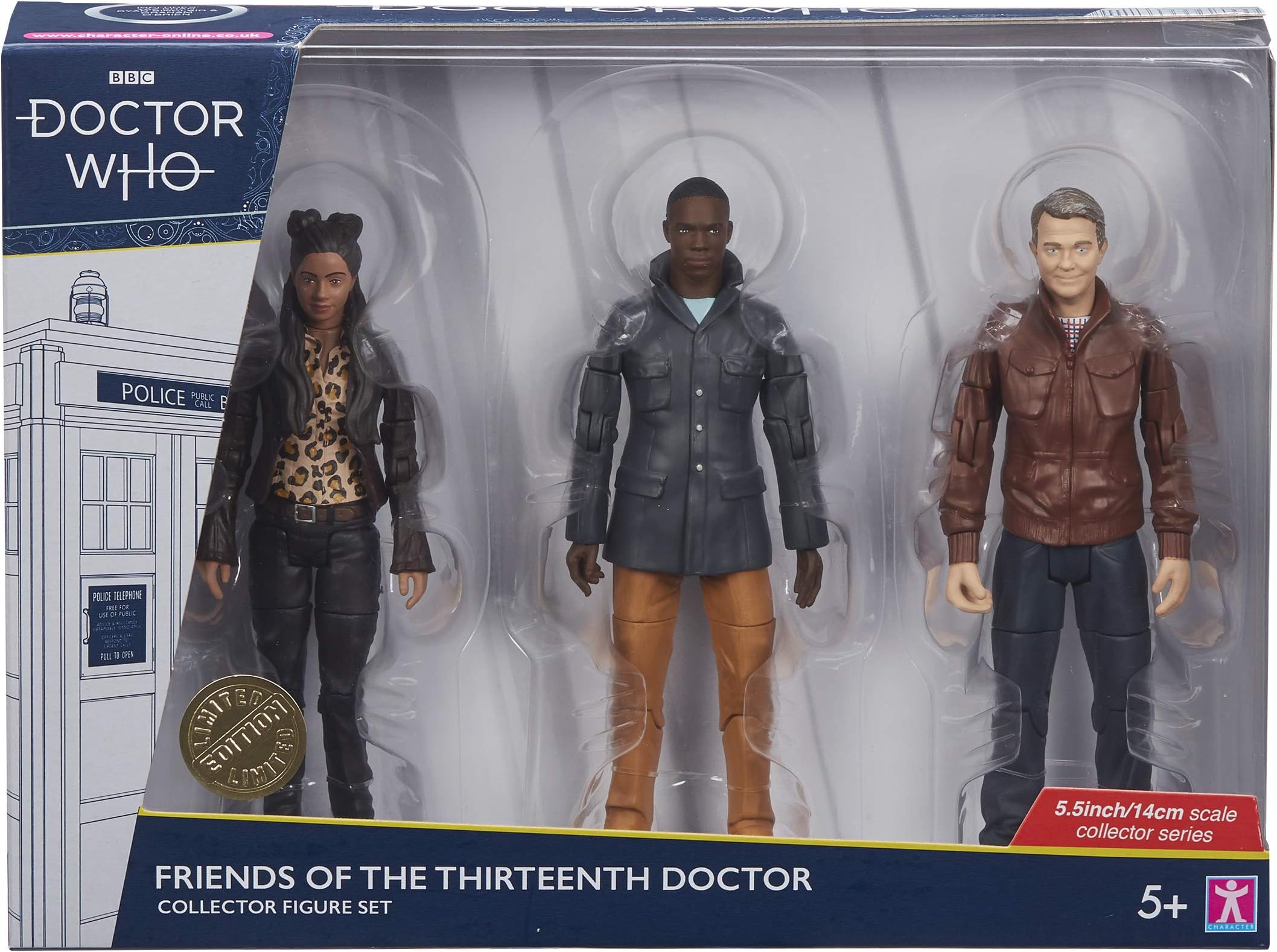 Character Options DOCTOR WHO Friends of the Thirteenth Doctor Collector Figure Set,07245RPD