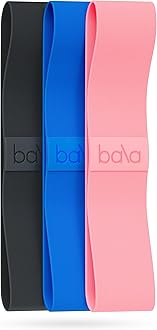 BalaBands Resistance Bands for Women & Men, 3-Pack - Elastic Exercise Bands for Working Out - Wrist, Ankle, Legs & Booty Bands - Workout Resistance Bands for Yoga, Pilates, Strength Training