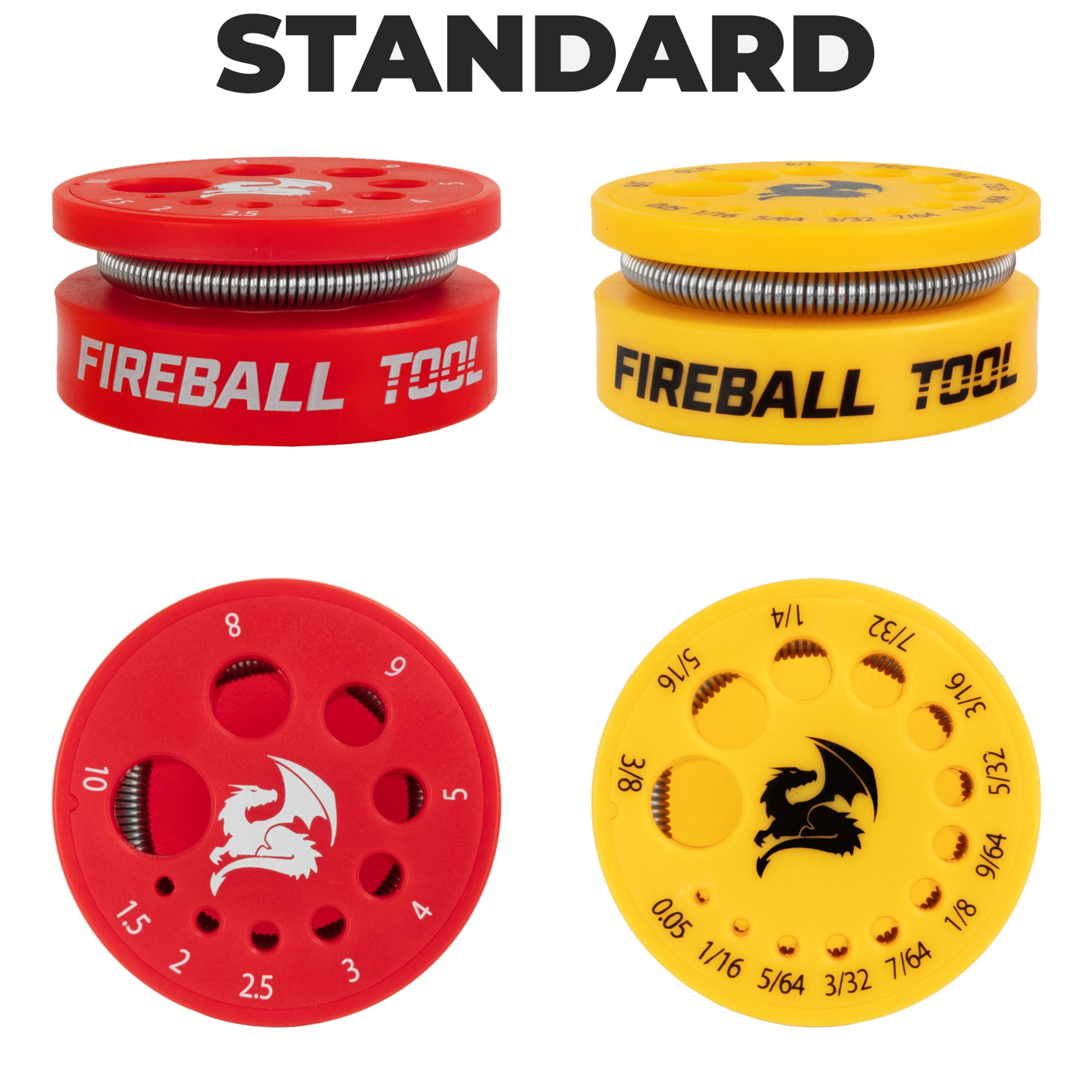 Fireball Tool Magnetic Hex Key Holders with Keys, Standard & Tall