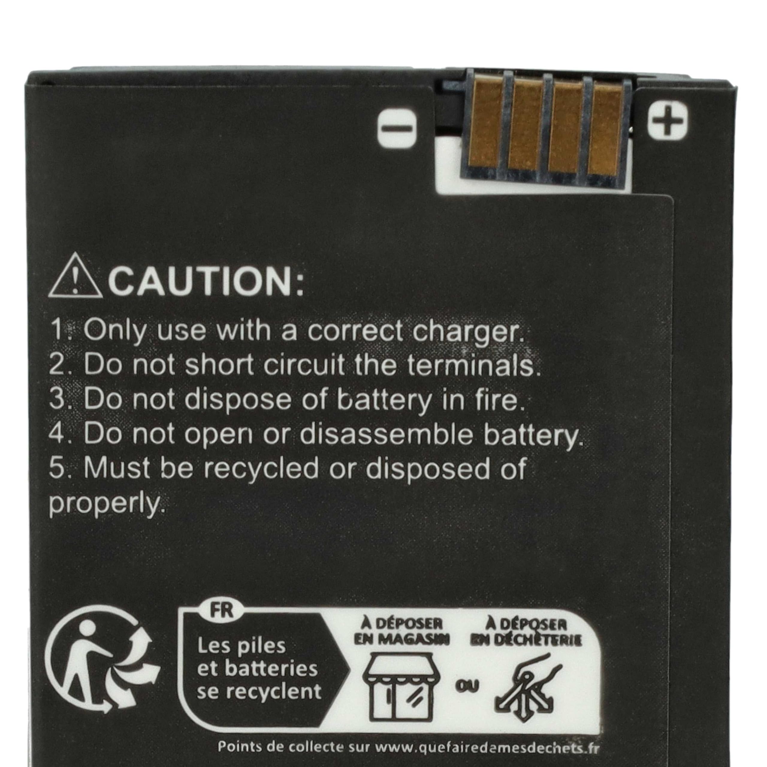 3,7V Akku Li-Ion Für Wiko Lenny B0386126 - Ersetzt 37677 - 1800mAh