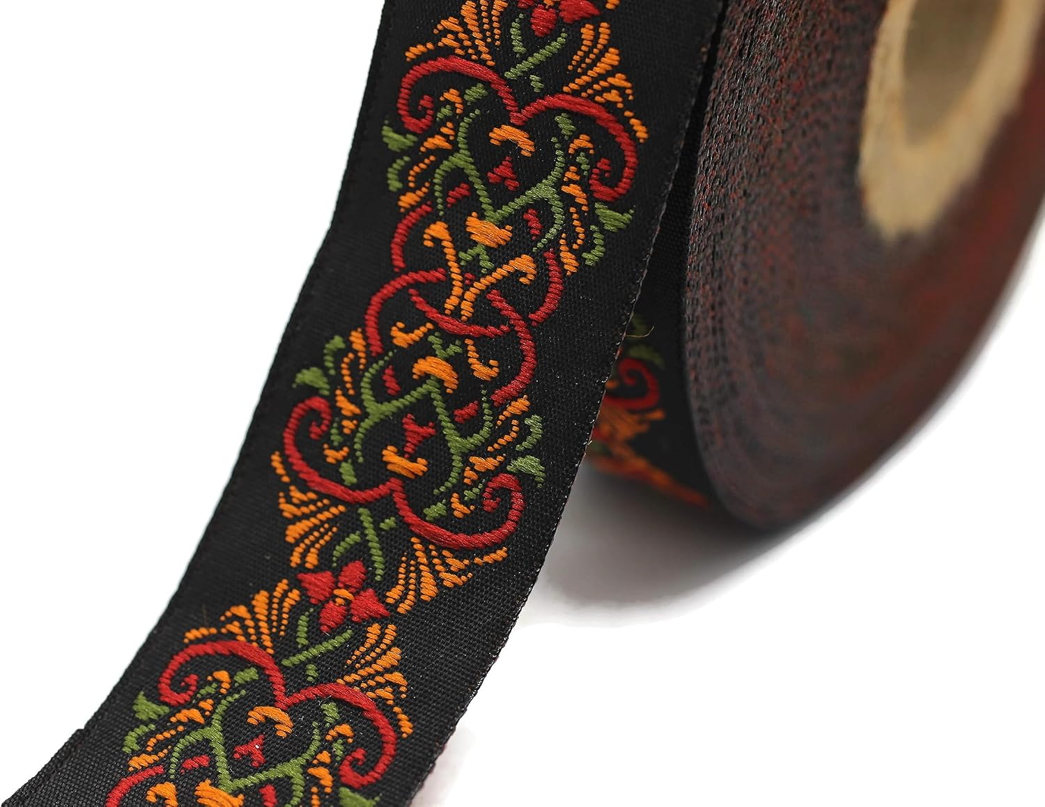 10.9 Yards 0.98 inch Celtic Knot Red Jacquard Ribbon Trim Embroidered Sewing Band Woven Border 25976