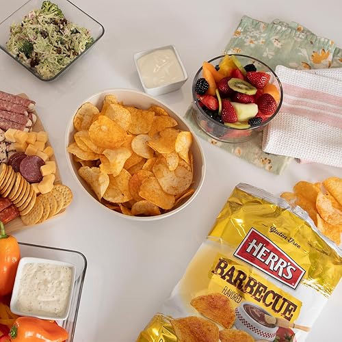 Miniatura 2 de Herr's Papas fritas para barbacoa, 1 onza (paquete de 42 bolsas) – Chips ahumados para barbacoa en bolsas tamaño aperitivo – Ideal para aperitivos