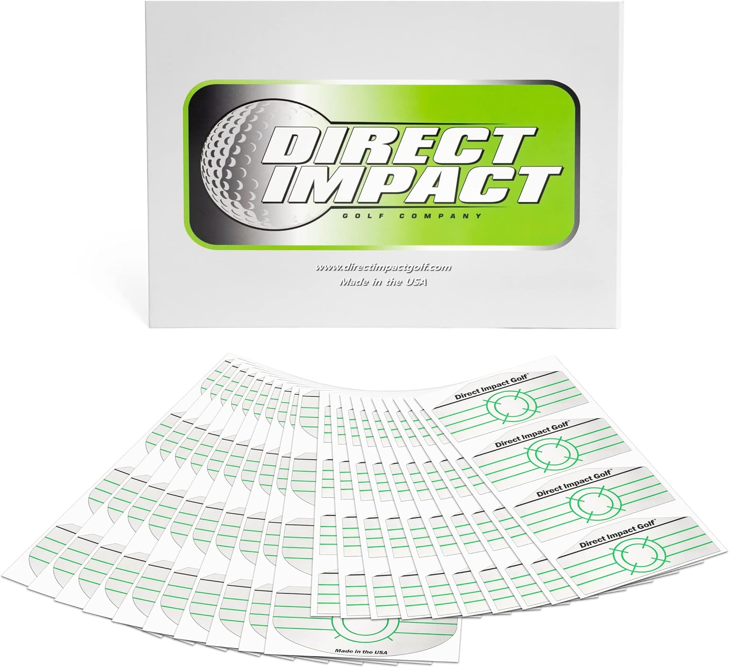 Golf Impact Tape by Direct Impact Golf Combo Pack 100