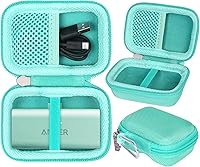 Vista 1 de khanka Estuche rígido de viaje con banco de energía Anker 621 Nano, cargador portátil de 5,000 mAh, solo funda (verde), Verde