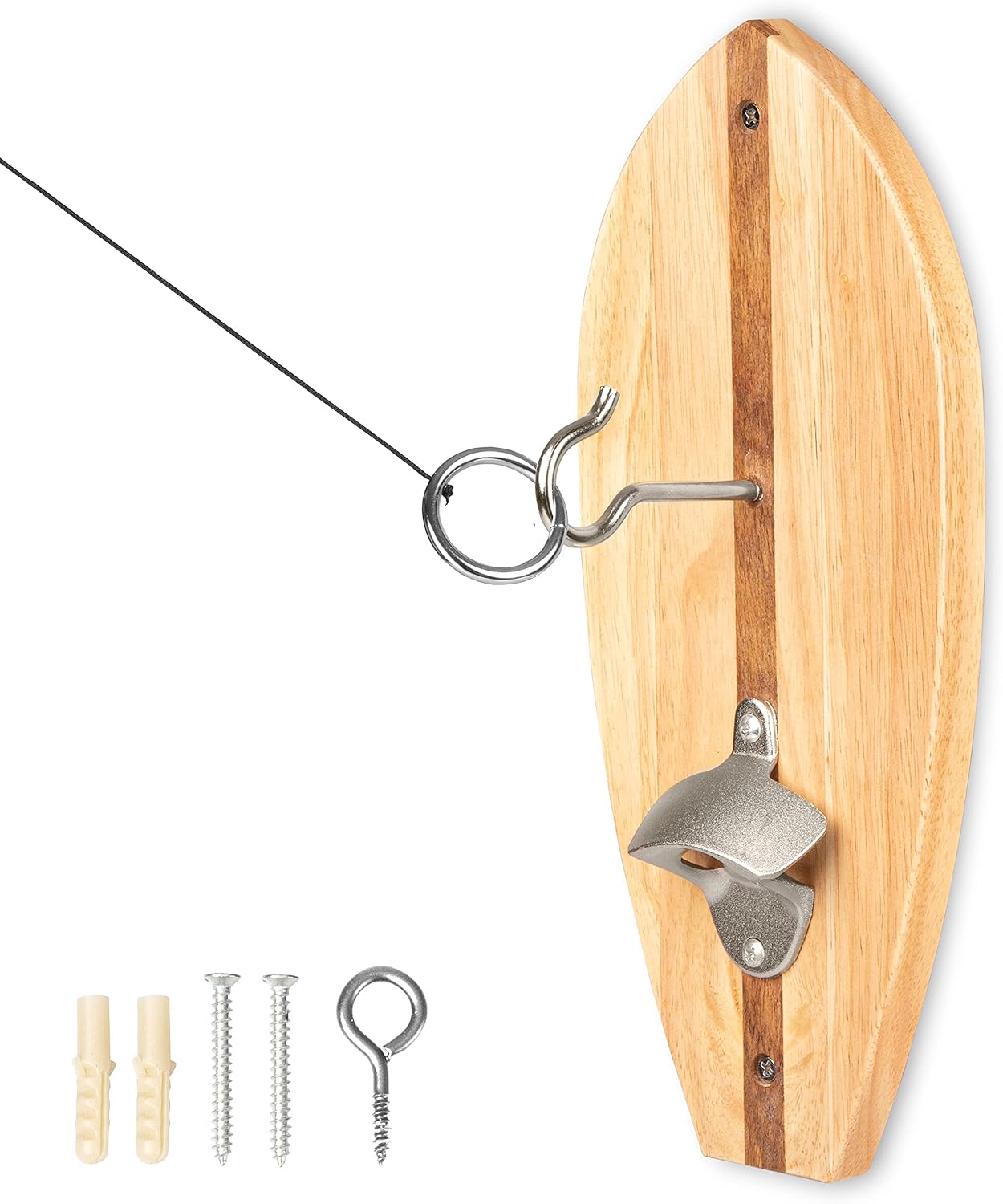 Buy Play Platoon Hook and Ring Game with Bottle Opener - Wood Ring Toss ...