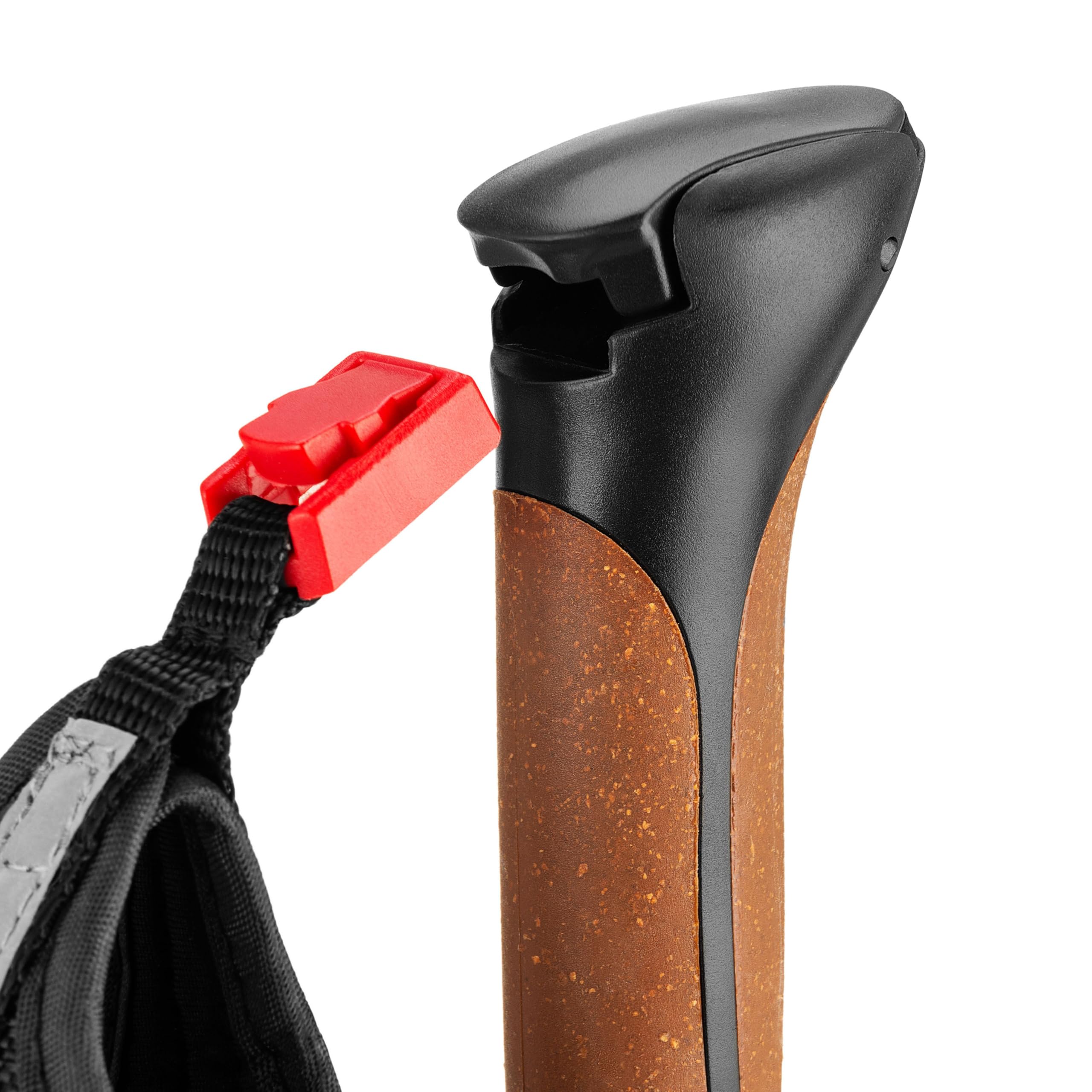 Bâtons de randonnée, bâtons de Marche Nordique - 60-135 cm - Bâtons de Trekking ultralégers pour Femmes et Hommes - Randonnée, Trekking