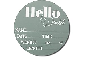 Hickory Hollow Designs Baby Announcement Sign (Sage)