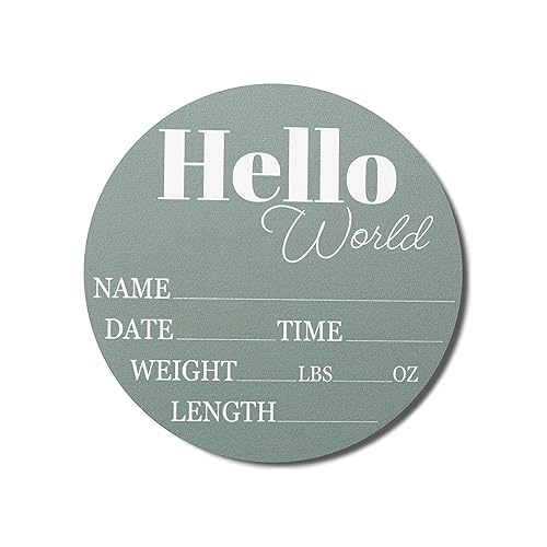Baby Announcement Sign for Newborn Boys and Girls (Color Bases)