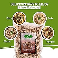 Vista 6 de Mushroom House Hongos Shiitake secos, en rodajas, 1 libra
