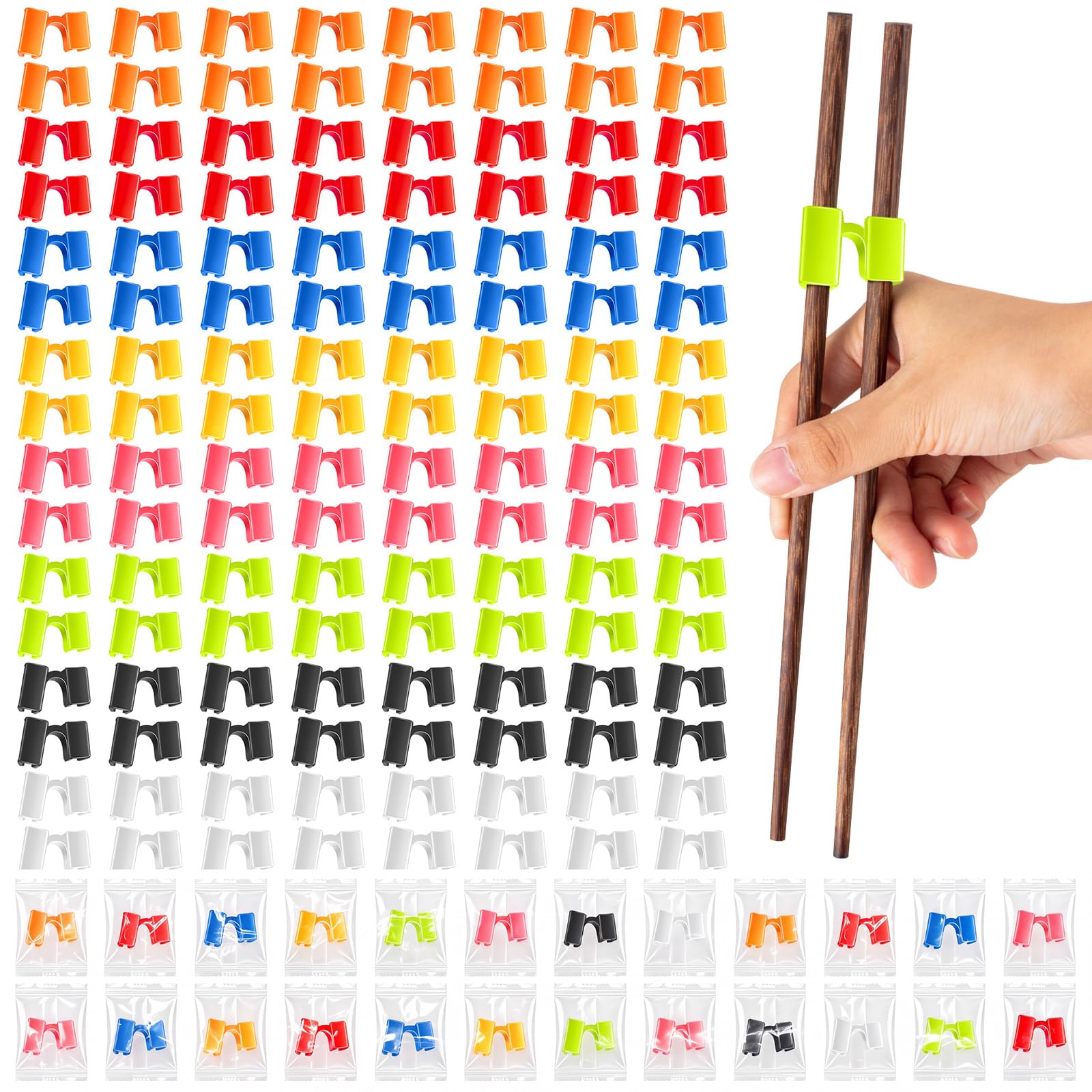 1000 Pcs Reusable Chopsticks Helper Training Chopstick for Beginner