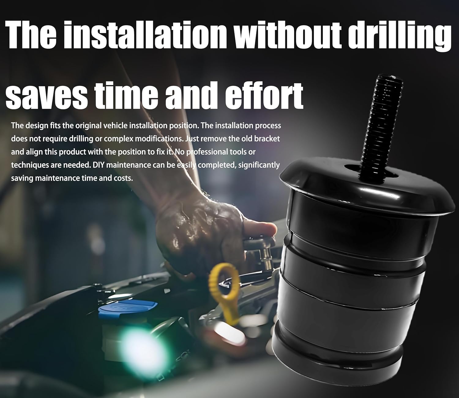 4Pcs Body Mount Kit Replacement for Ford Expedition 2007-2017 for Ford F-150 2009-2014 for Lincoln Navigator 2007-2017. 924-064, 6L1Z78001B39BA, 7L1Z1000154FA, 7L1Z1000155FA . (4)