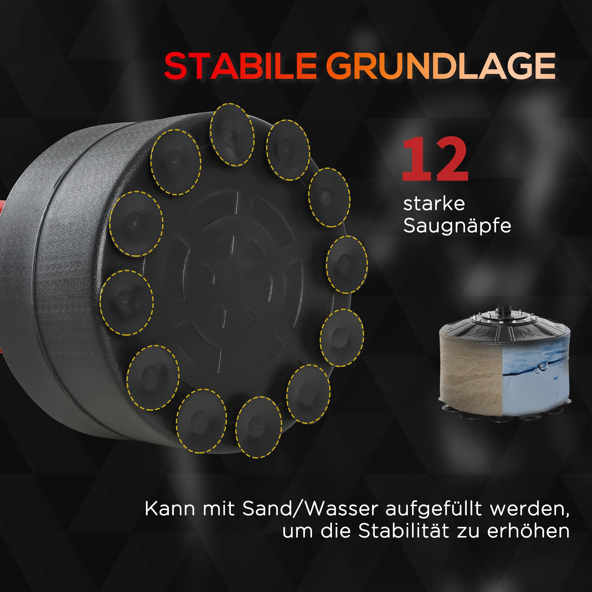 HOMCOM 4-in-1 Boxsack freistehend höhenverstellbar 160-230 cm Standboxsack mit 2 Speedbälle, 360° Reflexstange Punchingball Set Kickboxsack für Erwachsene und Jugendliche MMA Box Training