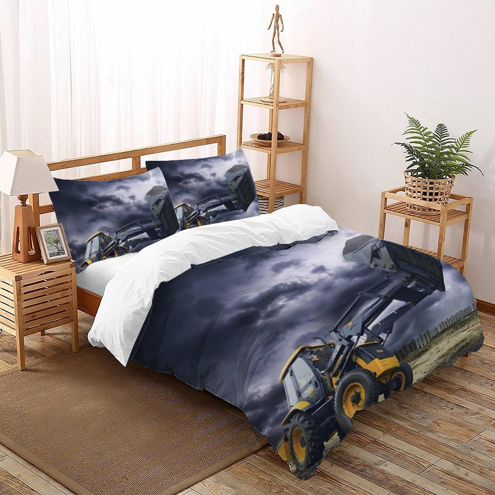 Housse de couette tracteur microfibre pour éviter la transpiration nocturne