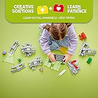 Vista 3 de LEGO DUPLO 10425 - Juego de expansión de túnel y pistas de tren de la ciudad Town, 10 piezas adicionales de vías de tren, juego de tren