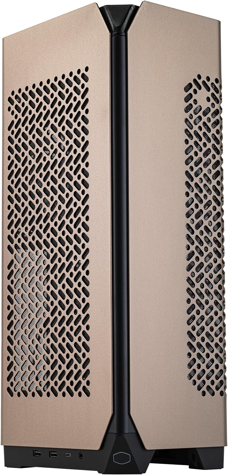 NCORE 100 MAX Bronze ITX SFF Tower Case, Custom 120mm AIO, 850W SFX Gold ATX3.0 PSU, 4 Slot GPU, Vertical Mount GPU, PCIe 4.0 Riser, Anodized Aluminum, USB Type C (NR100-ZNNN85-SL0)