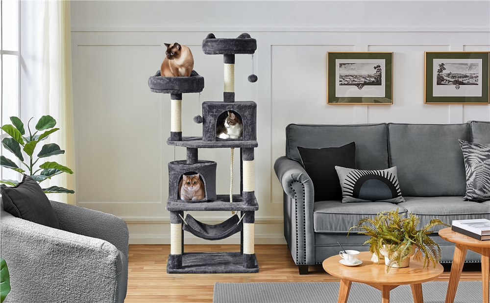 Amazon.com : Yaheetech 62.5inches Cat Tree Cat Tower Cat Condo