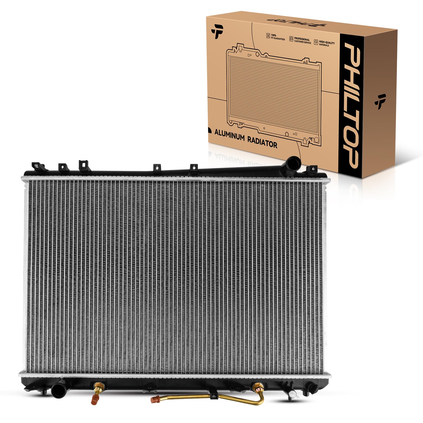 PHILTOP Aluminum Car Replacement Radiator Compatible with 2000-2004 Avalon CU2324