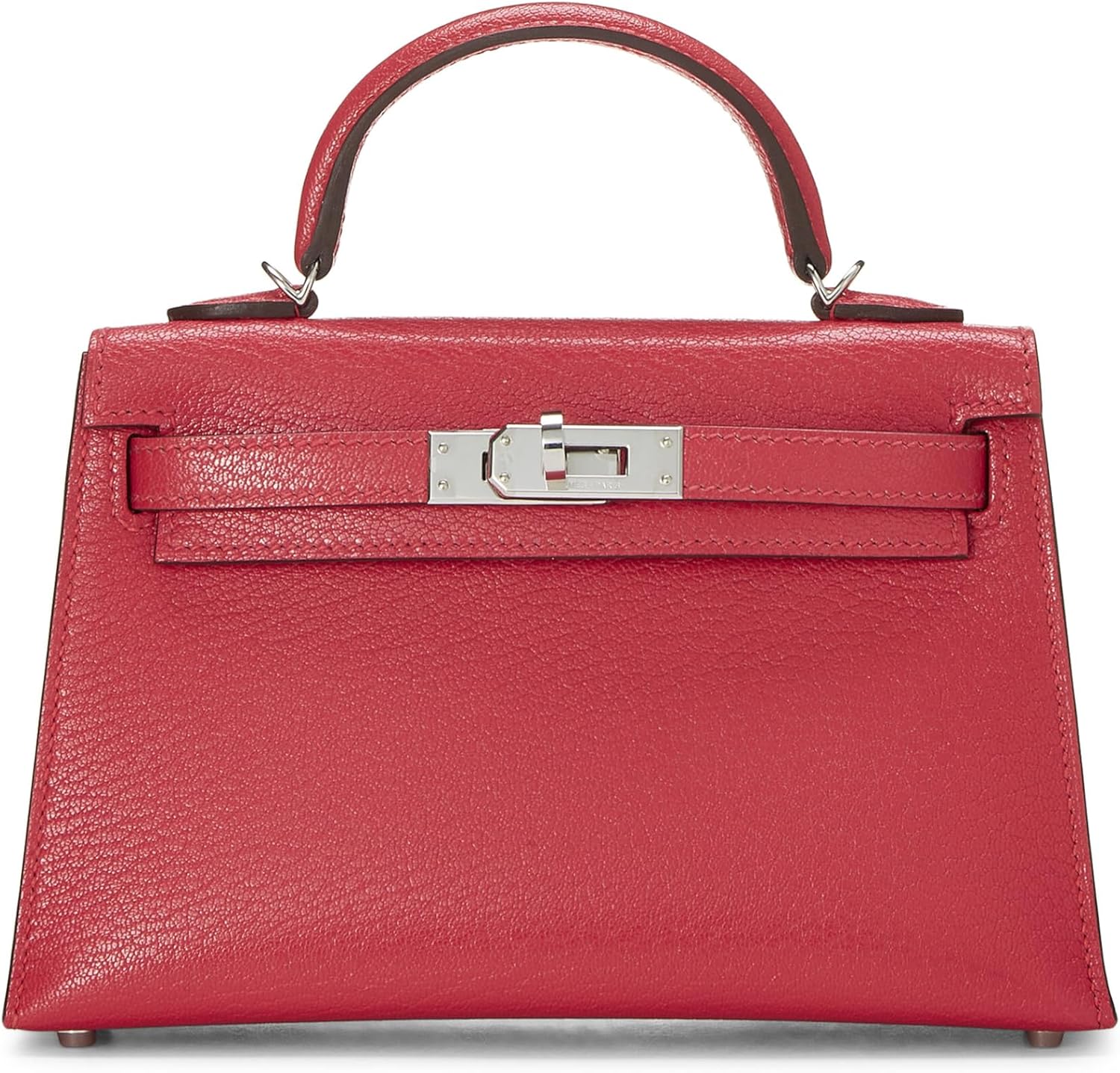 Hermès, Pre-Loved Rose Mexico Chevre Kelly Sellier 20 Mini NM, Rose Extreme : Luxury Stores