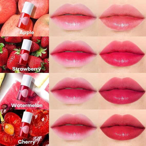 bayfree Lip Tint Stain Set, Waterproof Matte 2-in-1 for Lips & Cheeks