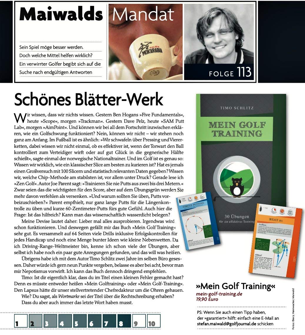Mein Golf Training (30 Übungen für EIN effizientes Training und Besser Driven) + 20 Impact Tapes | Trainings-Paket-Special