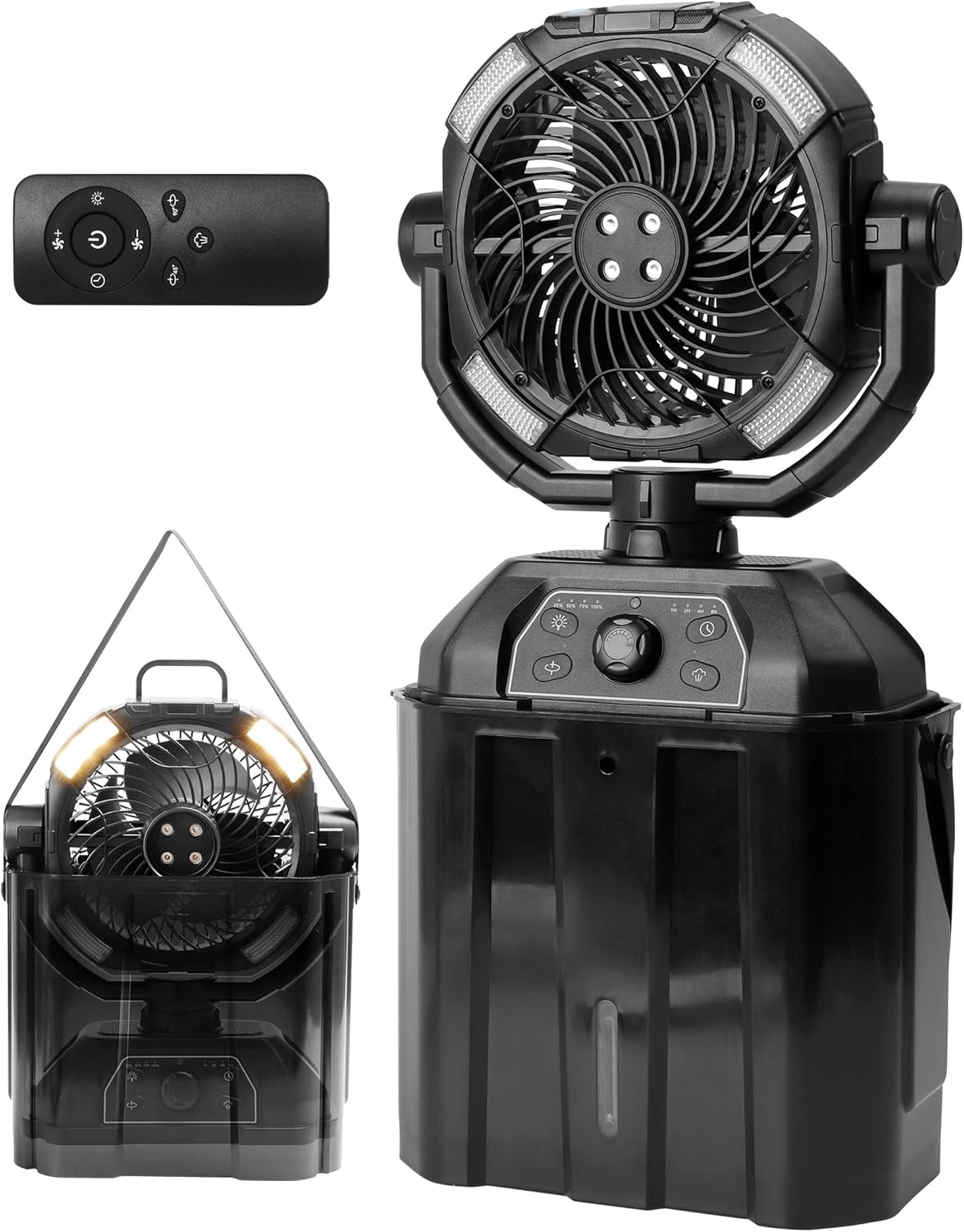 キャンプ扇風機 ミストファン 7L 水タ