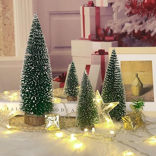Miniatura 5 de Árbol de Navidad de escritorio en miniatura para árbol de Navidad, decoración de árbol de Navidad