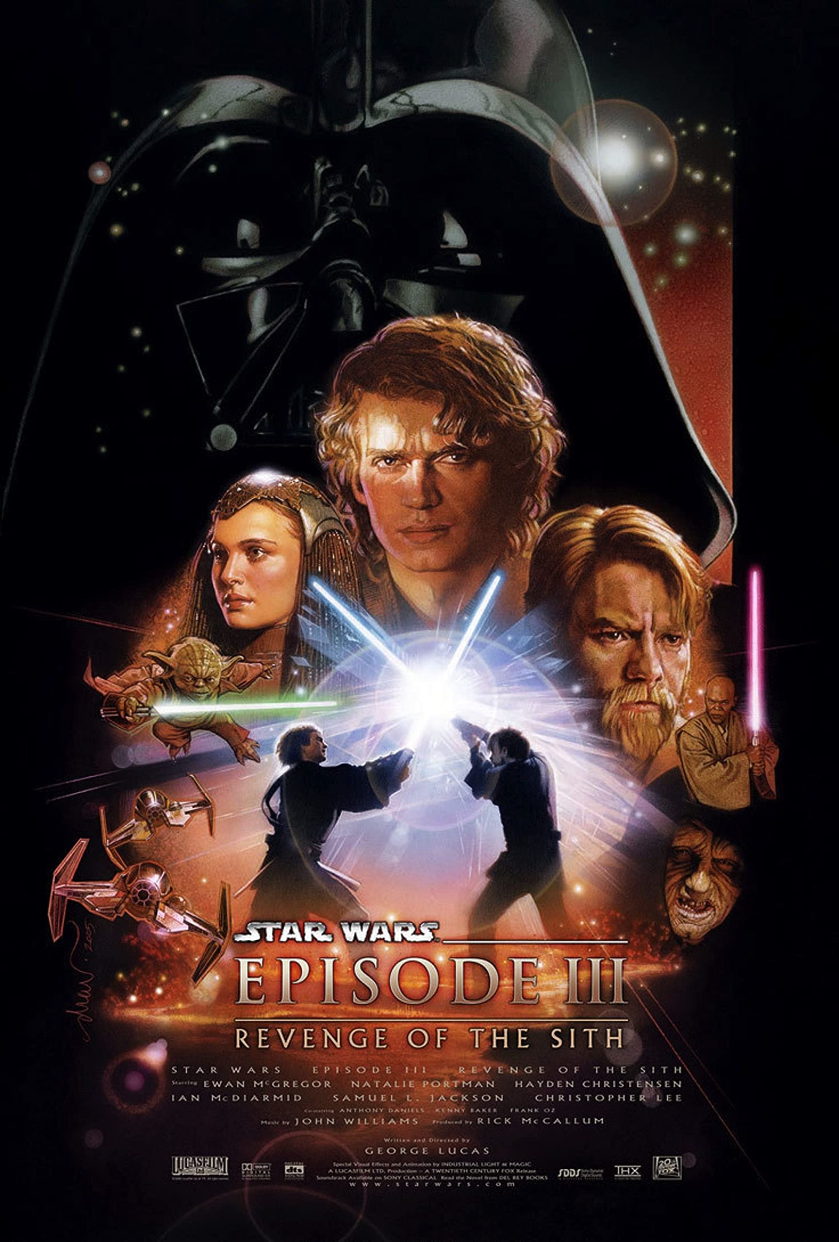 ASHER Gift Star Wars Episode 3 "Revenge of the Sith Poster + a surprise poster! - Matte poster Frameless Gift 16 x 25 inch(40cm x 63cm)-LS-101