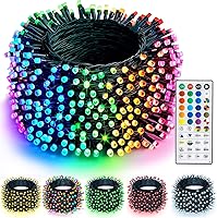 Vista 37 de TW SHINE Luces de Navidad, 200 LED 66 pies Luces de Navidad para Exteriores Enchufables con 8 Modos, Luz Impermeable para Exteriores, Decoraciones
