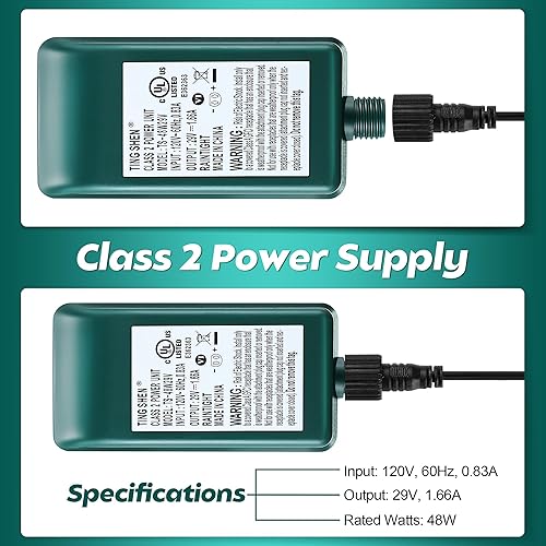 Vista 34 de Enhon Fuente de alimentación LED de 29 V, certificación UL, transformador LED, fuente de alimentación de repuesto clase 2, transformador de bajo