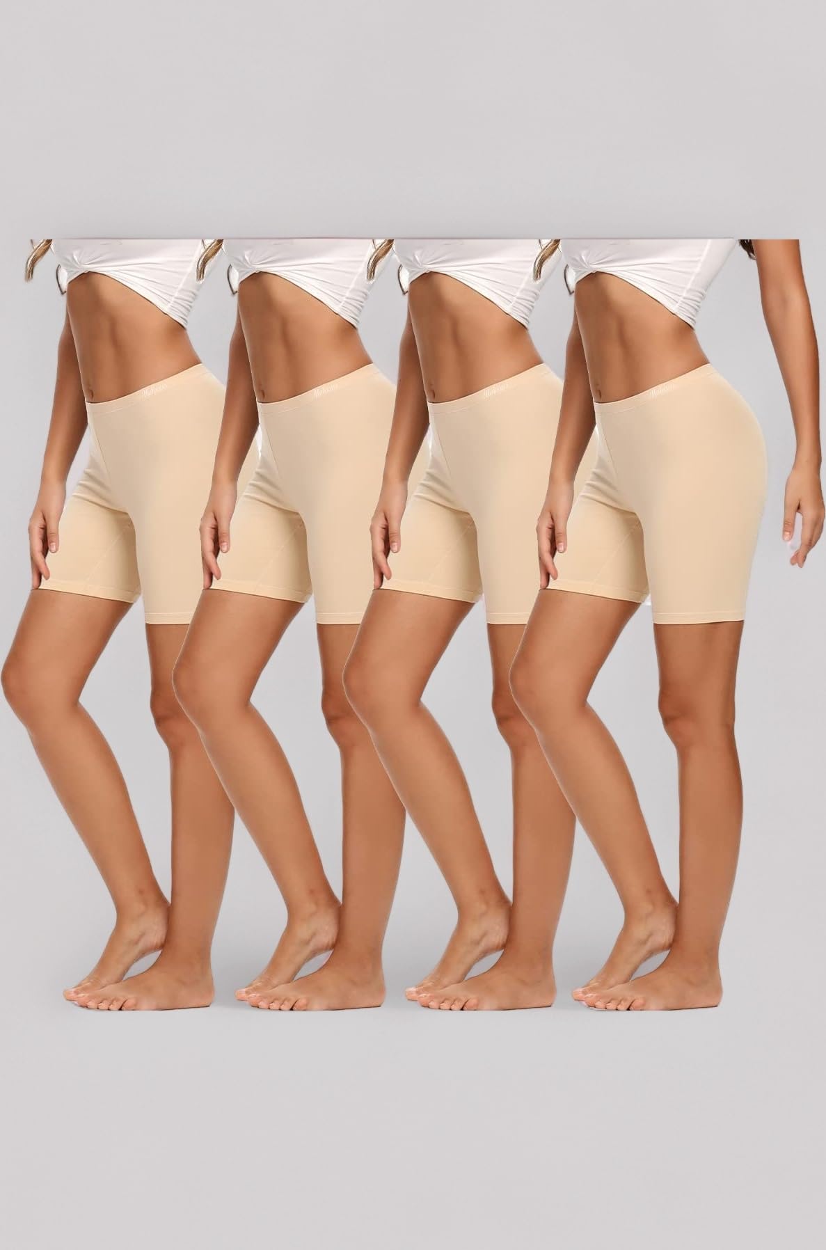 Molasus Womens Cotton Boxer Shorts Underwear Anti Chafing Bike Shorts(Regular & Plus Size)