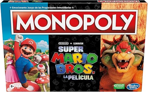 Hasbro – Juego de mesa Monopoly Super Mario Movie Hasbro.
