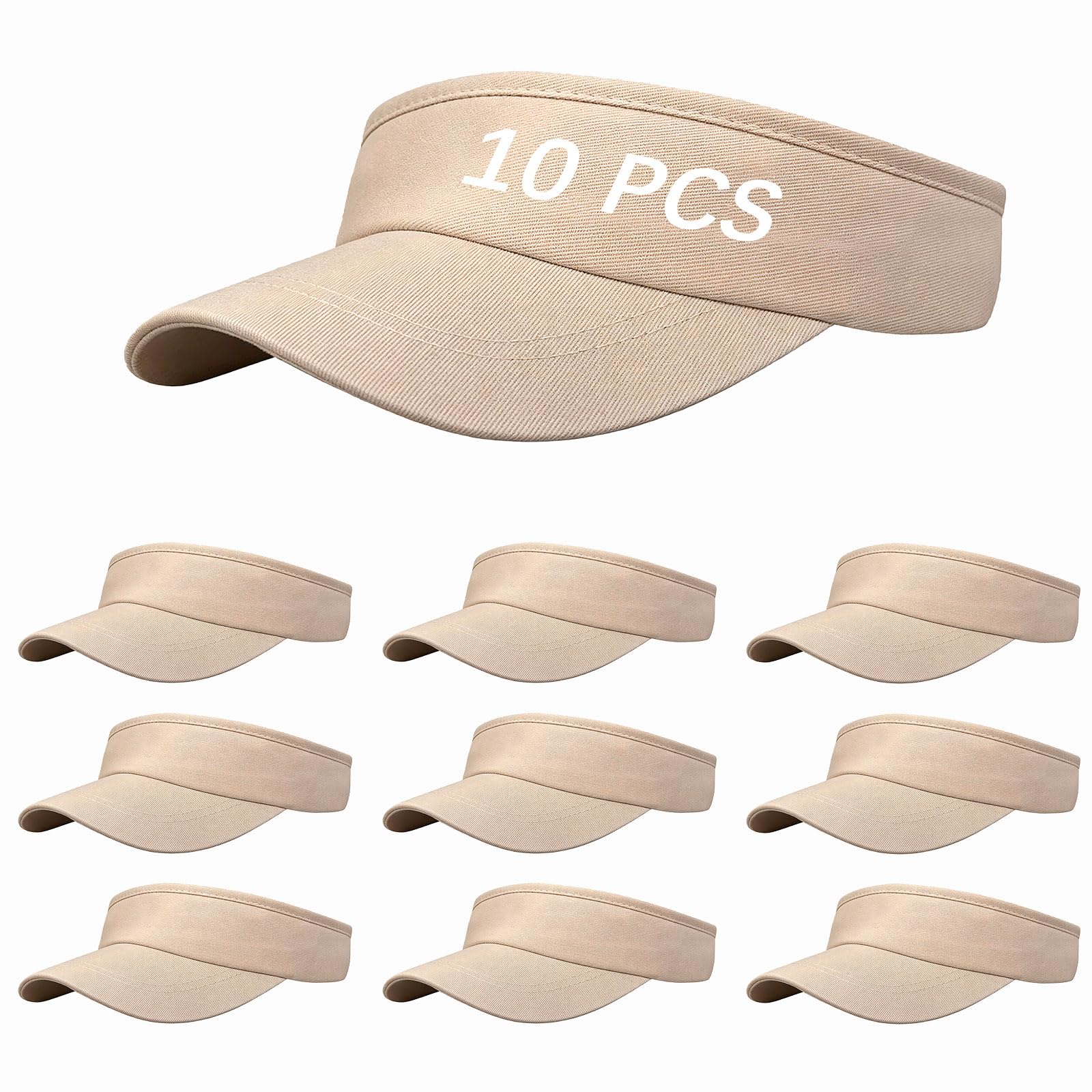 Adjustable Sport Sun Visor Hats Bulk Solid Color Blank Golf Cap Anti Ultraviolet for Beach Tennis Baseball