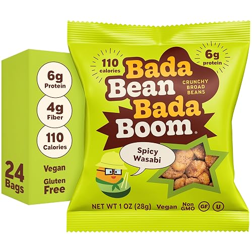 Bada Bean Bada Boom, Crunchy Roasted Broad Bean Snacks (Fava),