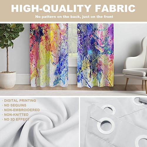 Miniatura 457 de Cenefas de cocina modernas con patrón de cobre marrón dorado para ventanas, cenefas opacas abstractas de marcas de arañazos y cortinas opacas