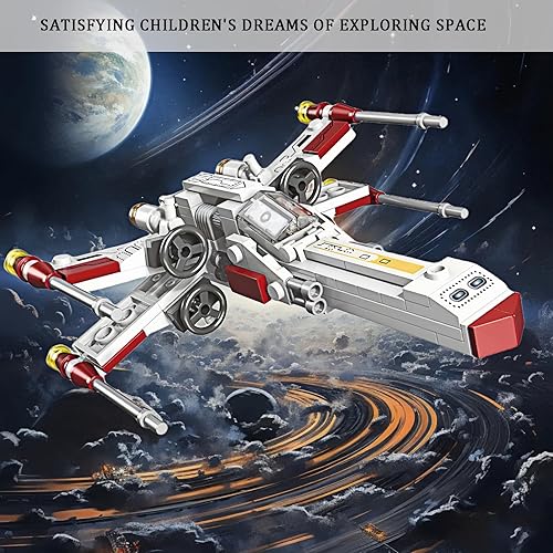 Miniatura 6 de Juego de bloques de construcción de avión compatible con Lego, 134 piezas de avión Starfighter juguete para niños de 6 7 8 9 10 años en adelante