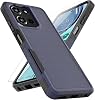 for Motorola Moto G 2025 Case: Dual Layer Protective Heavy Duty Cell Phone Cover Shockproof Rugged with HD Screen Protector - Military Protection Bumper Tough - Motorola Moto G 2025, Navy Blue