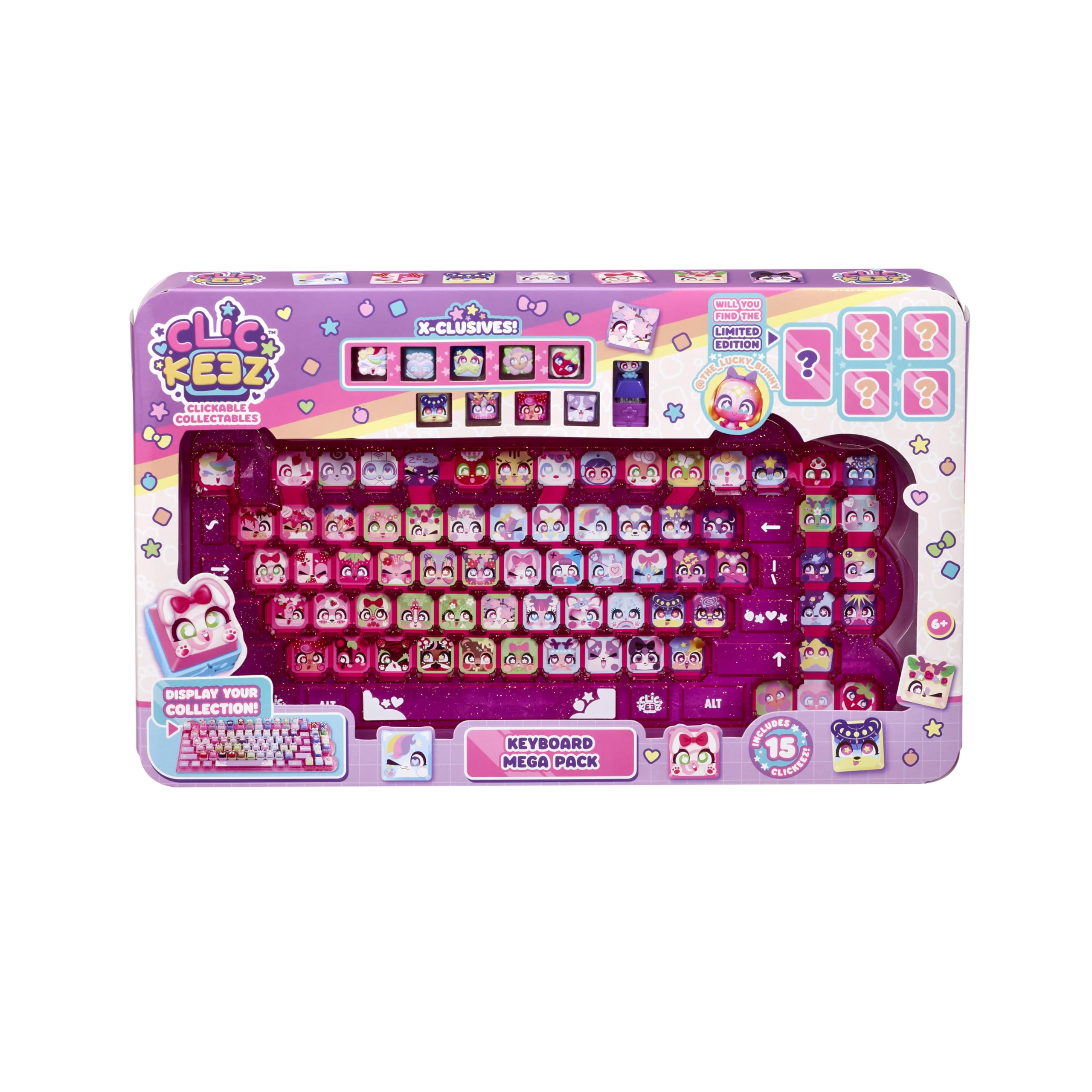 Clickeez Goliath Keyboard Mega Pack - The Ultimate Starter Set | Includes Storage Keyboard & 15 with Exclusive Mega Pack Characters | Clickable Collectables | Ages 6+-image-16