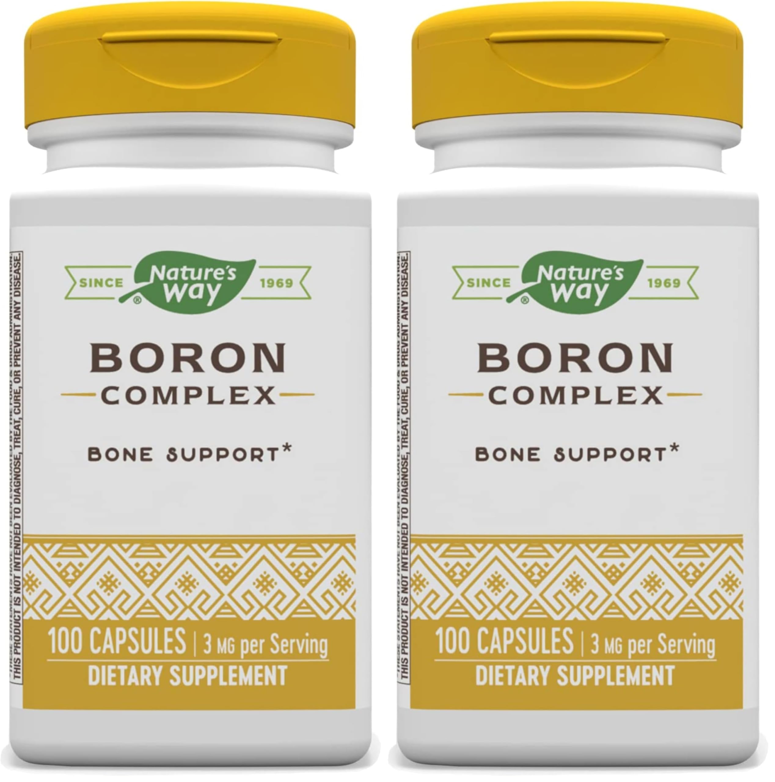 Nature's Way Boron Complex, Supports Bone Health*, 100 Capsules (Pack of 2)